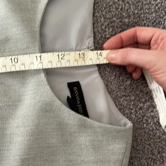 Banana Republic Gray Sheath Office Dress Size 8 Petite - Picture 7 of 8